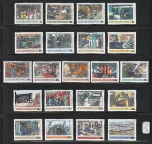 1985 South Africa - Bophuthatswana - Sc 139-59 - MNH VF - 21 singles -Industries