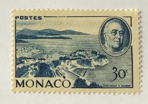 Monaco 1946 Scott 199 used - 30c, Franklin Delano Roosevelt & Monaco harbor