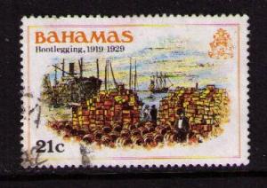 BAHAMAS Sc# 472 USED F Bootlegging  & Ships  21c