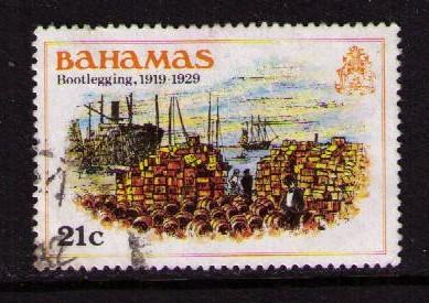 BAHAMAS Sc# 472 USED F Bootlegging  & Ships  21c