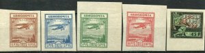 RUSSIA EARLY AIRMAILS SCOTT#C1/5,C10/13...  MINT HINGED ORIGINAL GUM