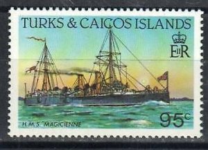 Turks & Caicos Stamp 588a  - HMS Magicienne