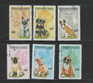 GUINEA #1340-1345 1996 DOGS MINT VF NH O.G CTO