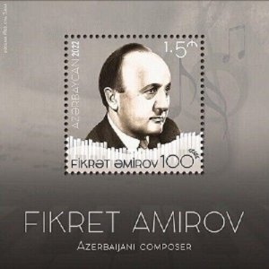 Azerbaijan 2022 MNH Stamps Souvenir Sheet Music Composer