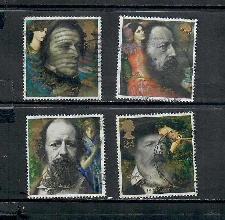 G.B 1992 COMMEMORATIVE SET, TENNYSON ISSUE h 300322  USED