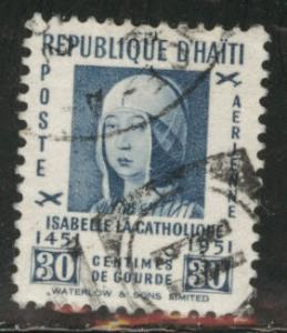 Haiti  Scott C56 Used 1952 Isabella stamp 