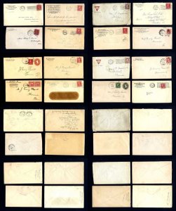 Lot of 16 Advertising / Corner Card covers from various states 1900s to 1920s