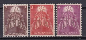 1957 - LUXEMBOURG - Sc# 329-331 - MNH**