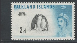 Falkland Islands 1960 Queen Elizabeth II & Gentoo Penguins 2p Scott # 130 MH