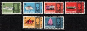 HONG KONG Scott # 239-44 MNH - Seacraft