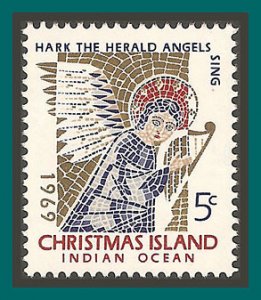 Christmas Island 1969 Christmas, MNH #34 ,SG32