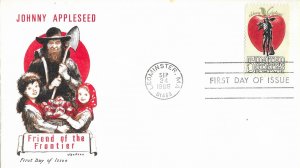 1966 FDC, #1317, 5c Johnny Appleseed, Jackson