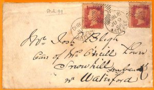 99268 - GB / IRELAND - Postal History -  COVER from DUBLIN  1866