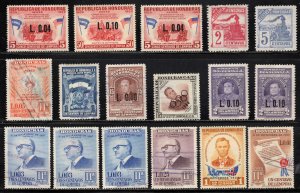 Honduras ~ Collection of 17 Stamps ( 12 Different )  MX Conditions