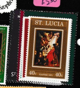 St Lucia SC 286-93 MNH (9gaw) 