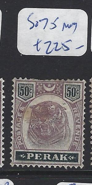 MALAYA  PERAK   (PP2507B)  TIGER 50C   SG  75     MOG