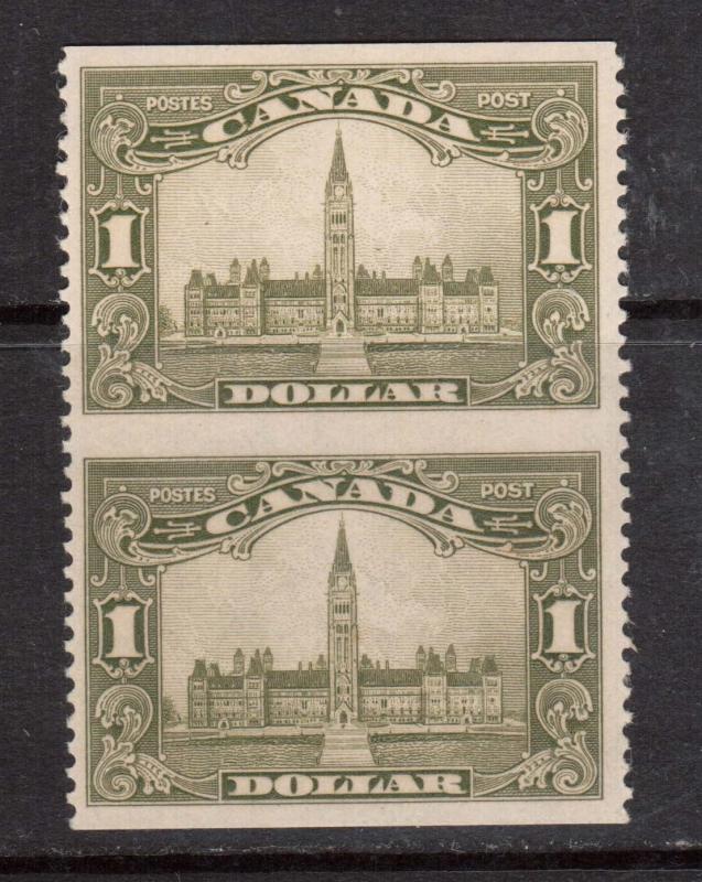 Canada #159c XF/NH Imperf Pair