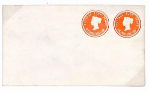 A178 1874 GB COMPOUND DIE STO Postal Stationery 4d & 4d Cover Very Fine Unused