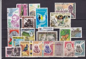 SA25f Upper Volta various selection of used stamps