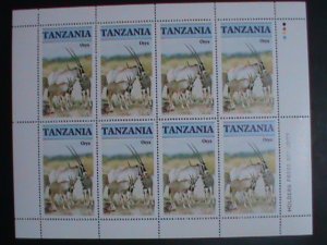 Tanzania Stamp:1986-Sc#319 Oryx Stamp -Full MNH sheet