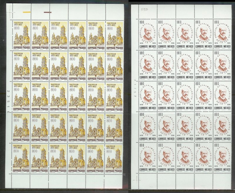 MEXICO (189) Partial Sheets 4350+ Stamps All Mint Never Hinged Huge selection!