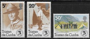 Tristan da Cunha Scott #'s 314 - 317 MNH