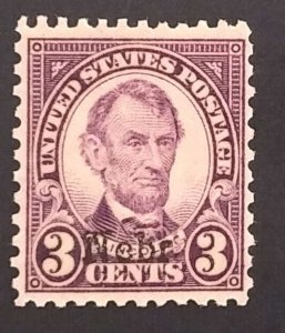 United States 672 F-VF MNH