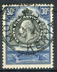 BRITISH KUT KENYA; 1930s early GV issue 30c. used fine POSTMARK,