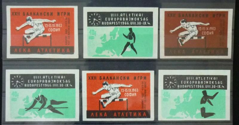 Match Box Labels ! sport athletics GN7