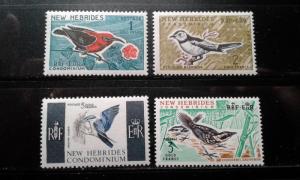  New Hebrides,British #104-107 MNH part set birds e1812.2752