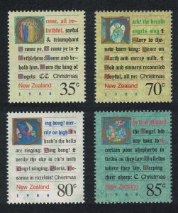 New Zealand Christmas Carols 4v 1988 MNH SG#1480-1483