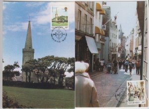 Guernsey 1984 Scenes complete as issued set of 10 Maxicards