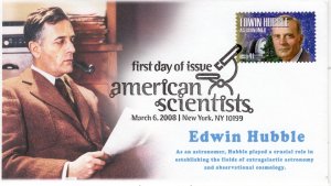AO-4226-2, 2008, American Scientist First Day Cover, Pictorial  Postmark, Add-on