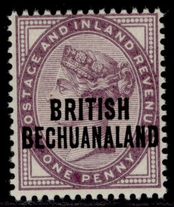 BRITISH BECHUANALAND QV SG33, 1d lilac, NH MINT.