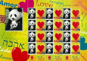 ISRAEL 2014 / 2015 NATURE FAUNA PANDA BEARS SHEET MNH 