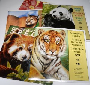 UN 1995 1997-99 ENDANGERED SPIECES United Nations Souvenir Stamp Collection MNH