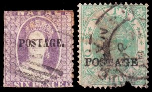 Natal Scott 32-33 (1869) Used P, CV $165.00 C