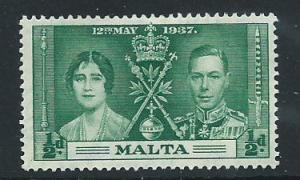 Malta SG 214 Mint  Hinged