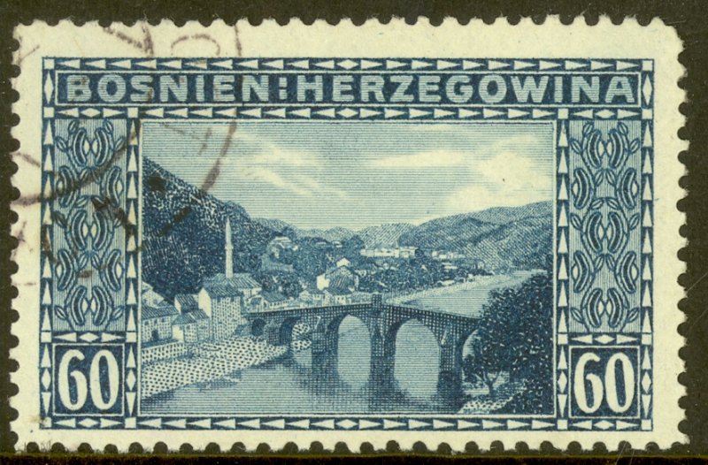 BOSNIA AND HERZEGOVINA 1912 60H KONJICA BRIDGE Issue Sc 63 VFU