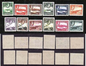 Antigua-Sc#84-95- id7-unused  LH og KGVI set-Definitives-1938-51-