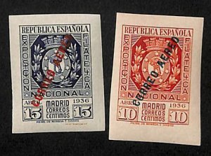 Spain 1936, Philatelic exposition 2v MNH   attest, MNH