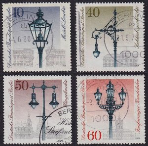 Germany Berlin - 1979 - Scott #9N430-9N433 - used - Street Lanterns