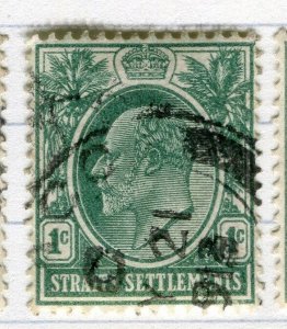 MALAYA STRAITS SETTLEMENTS;  1904 early Ed VII issue fine used 1c. value, shade