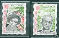 MONACO Scott 1227-8 MNH** Europa 1980 set CV$2.50 