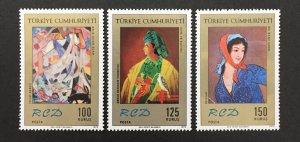 Turkey 1972 #1912-4, Paintings, MNH.