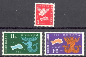 Herm Island MNH set/3 1962 Europa