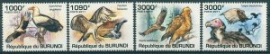 Burundi 2011 MNH Birds of Prey on Stamps Raptors Vultures Osprey Eagles 4v Set