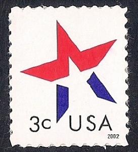 #3614 3 cents Star, Stamp Mint OG NH EGRADED XF 93 XXF