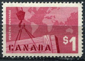 Canada Sc#411 MH/Unused, $1 dl car,  (1963)