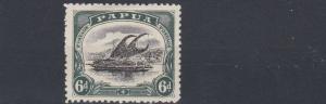 PAPUA  1907 - 10    S G 53   6D   BLACK  & MYRTLE GREEN     MH   